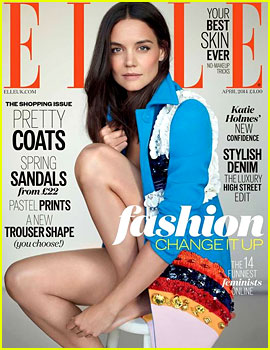 Katie Holmes Looks Flawless on 'Elle UK' April 2014 Cover!