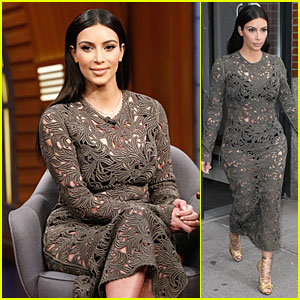 Kim Kardashian Shows Off Her Black Intimates in See-Through Dress!