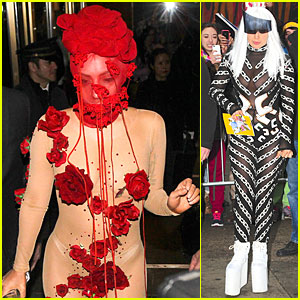 Lady Gaga Gives Proper Goodbye to Roseland Ballroom with Rose Inspired See-Through Outfit!