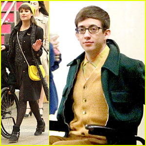 Lea Michele & Kevin McHale Take 'Glee' Underground in NYC!