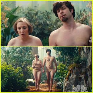Lena Dunham Goes Naked for SNL's 'Girls' Parody - Watch Her Sketches Here!