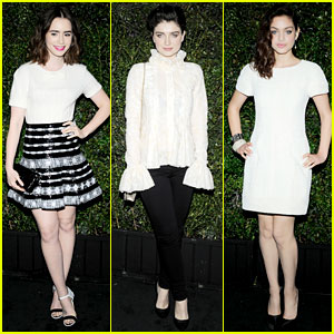 Lily Collins & Eve Hewson Party with Chanel Before the Oscars!