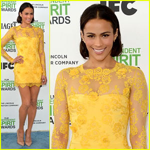 Paula Patton Steps Out After Split at Independent Spirit Awards 2014