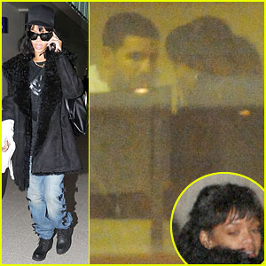 Rihanna Departs Manchester After Cozy Dinner with Drake!