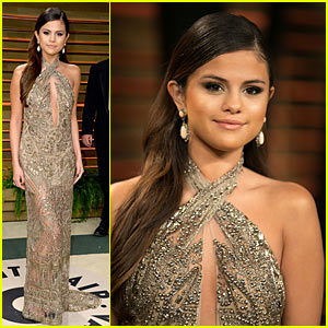 Selena Gomez: GOLDEN at the Vanity Fair Oscars Party 2014!