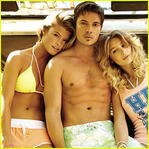 Shirtless Josh Henderson's Six Pack is Unreal in Op's Latest Campaign with Bikini-Clad Nina Agdal!