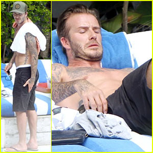 Pictures of Shirtless David Beckham Are Quite the Friday Treat!