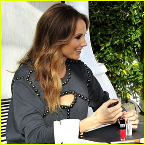 Stacy Keibler Gives Herself a Manicure Before Her Wedding!