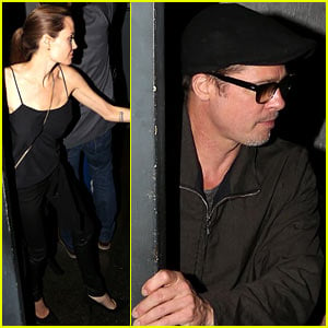 Angelina Jolie & Brad Pitt Enjoy a Date Night at the Troubador!