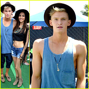 Cody Simpson Meets Up with Victoria Justice at Coachella