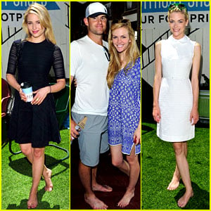 Dianna Agron & Jaime King Go Without Shoes for Toms!