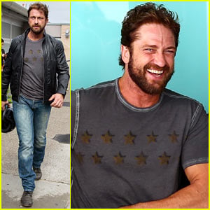 Gerard Butler's Smile is Irresistible at the Ellery Fashion Show
