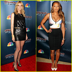 Heidi Klum & Mel B Check Out the Talent in New York City