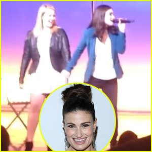 Idina Menzel Sings 'Take Me or Leave Me' with Two Lucky Fans for Charity - Watch Now!
