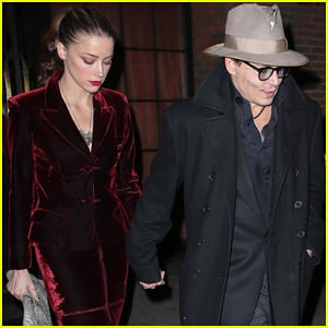 Johnny Depp Takes Fiancee Amber Heard Out for Early Brithday Dinner!