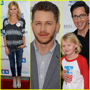Josh Dallas Preps for Fatherhood By Reading to Kids at Milk + Bookies Event!