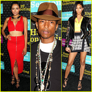 Kat Graham & Chanel Iman Are Treated to the 'Sound' of Pharrell