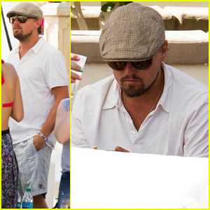 Leonardo DiCaprio Plays it Cool at Coachella Pool Party!