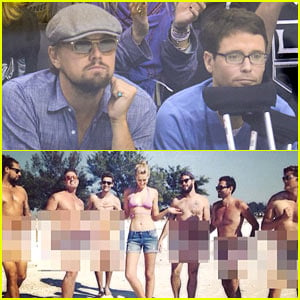 Leonardo DiCaprio's Girlfriend Toni Garrn is Surrounded By Naked Men!