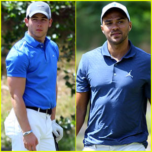 Nick Jonas & Jesse Williams Make Golf Look Good at Michael Jordan's Celebrity Invitational 2014