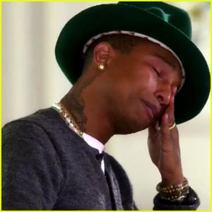 Pharrell Williams Cries 'Happy' Tears Over His Song's Success