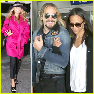 Blake Lively & Zoe Saldana Jet to Nice Before Cannes Film Festival Kicks Off!