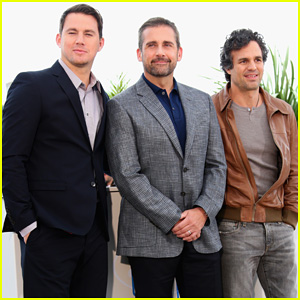 Channing Tatum Makes Fantastic Trio with Steve Carell & Mark Ruffalo at Cannes 'Foxcatcher' Photo Call!