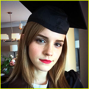 Emma Watson Looks Ready to Graduate in Cap & Gown Pic!
