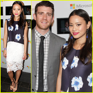 Jamie Chung Supports Fiance Bryan Greenberg at The Olevolos Project Charity Brunch in NYC!