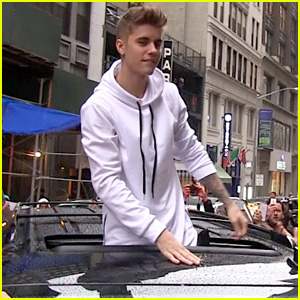 Justin Bieber Causes Fan Frenzy in NYC and Loves It!