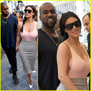 Kim Kardashian Flaunt Her Assets in Form-Fitting Outfit in Paris