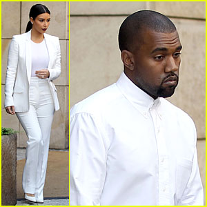 Kim Kardashian & Kanye West Are Matching White Newlyweds!