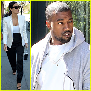 Kim Kardashian & Kanye West Step Out Before the Met Ball 2014