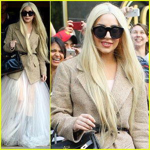 Lady Gaga Emerges in Sheer Gown After 'Best Day Off Ever'!