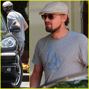 Leonardo DiCaprio Roots For L.A. Dodgers During Lunch Outing!