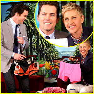 Matt Bomer Is Gifted with 'Magic Mike 2' Costumes from Ellen!