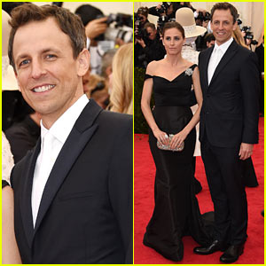 Seth Meyers Brings Along Wife Alexi Ashe to Met Ball 2014