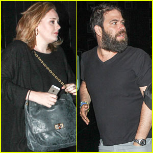 Adele Makes Rare Appearance for Night Out with Partner Simon Konecki!