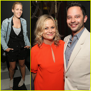 Amy Poehler & Busy Philipps Support Jenny Slate's 'Obvious Child' at Hollywood Screening!
