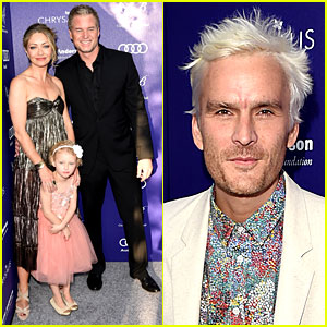 Balthazar Getty Debuts New White Hair at Chrysalis Butterfly Ball