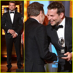 Bradley Cooper Presents Bryan Cranston with His Prize at the Tony Awards 2014!