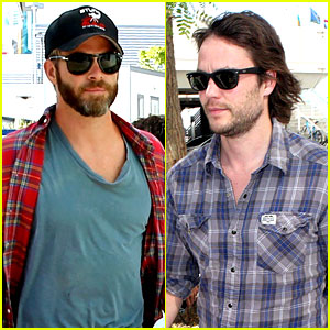 Chris Pine & Taylor Kitsch Give Us Eye Candy at Kings Game!