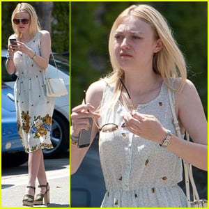 Dakota Fanning Hits Hollywood After PDA-Filled Week with Jamie Strachan in NYC