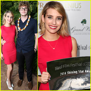 Emma Roberts Awarded Shining Star Prize at Maui Film Festival 2014!