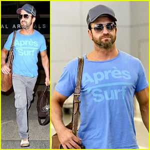 Gerard Butler Has Surfing On His Mind After Sydney Stay!