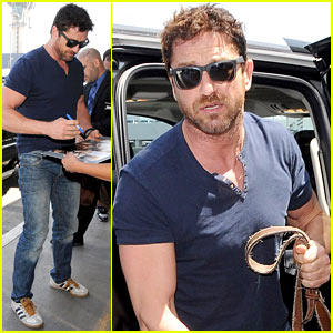 Gerard Butler Jets Out of Town After Quick Trip to LA