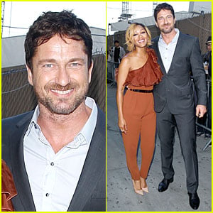 Gerard Butler & Meagan Good Are Picture Perfect at 'Jimmy Kimmel Live'!