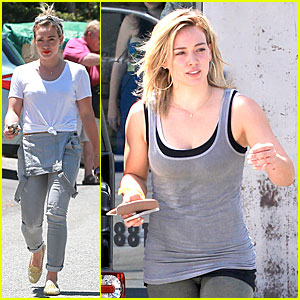 Hilary Duff Knows How to Make Overalls Look Cool & Different!