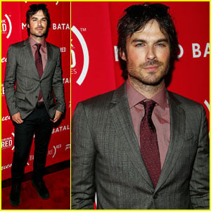 Ian Somerhalder Sports Scruff for 'Eat (RED). Drink (RED). Save Lives.' Launch in NYC!