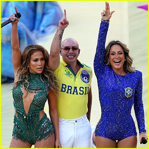 Jennifer Lopez Performs at the World Cup 2014 Opening Ceremony with Pitbull & Claudia Leitte - Watch Now!